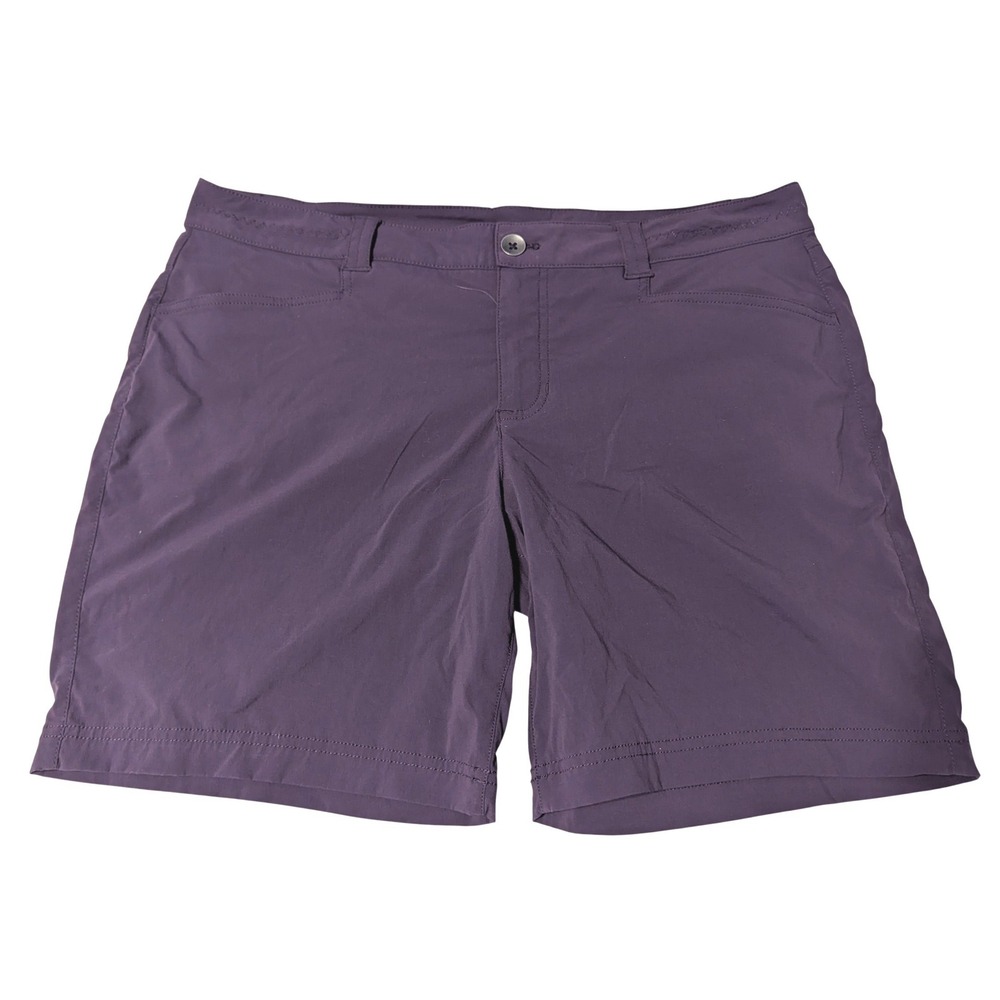 Eddie Bauer Travex Women's Hiking Shorts Purple Petite 14 Gorpcore Backpacking